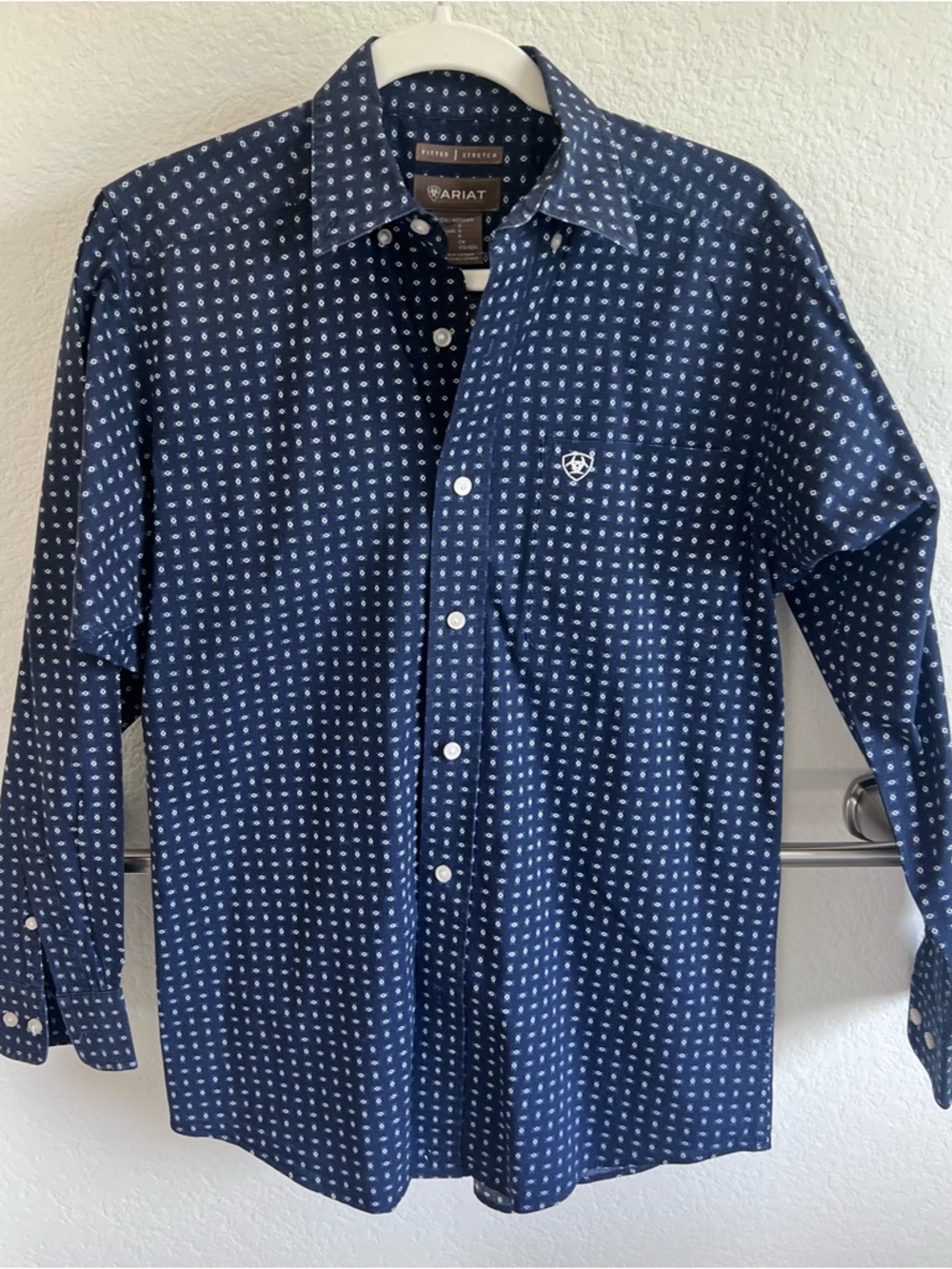 Ariat Men's Blue Western Button-Down Shirt